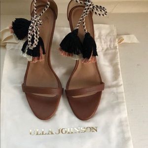 Ulla Johnson Leather Wrap Around Sandals